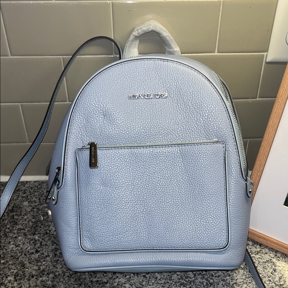 Michael Kors Light Blue Backpack